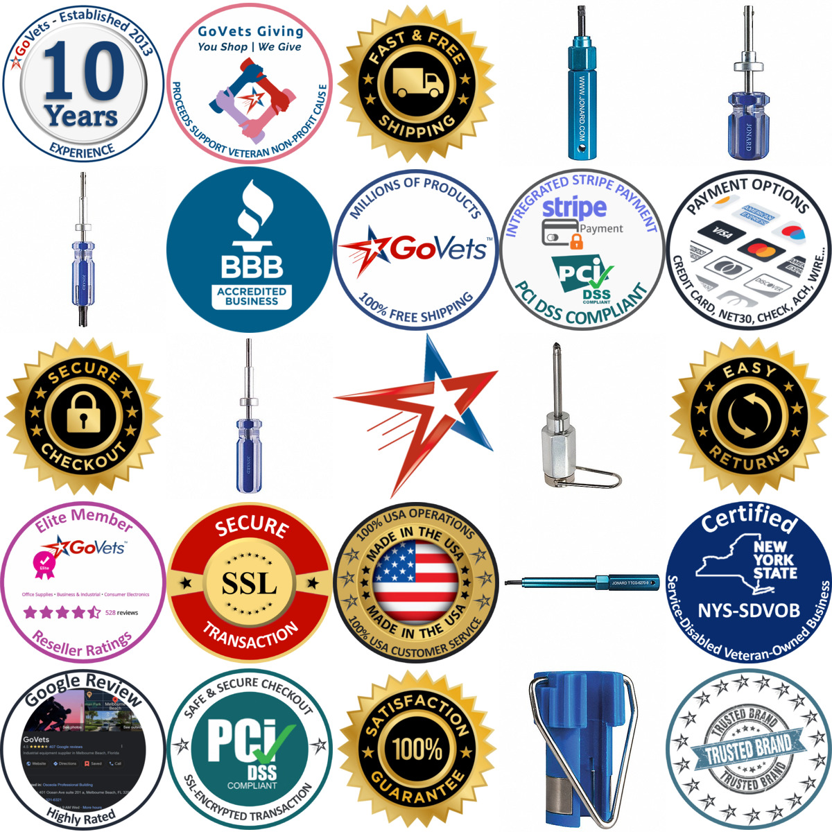 Millions of Products A selection of Terminator Tools products on GoVets