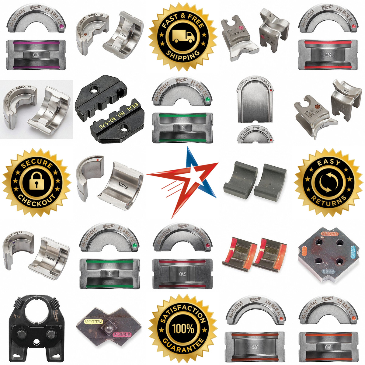 Millions of Products A selection of Hand Crimper Dies products on GoVets