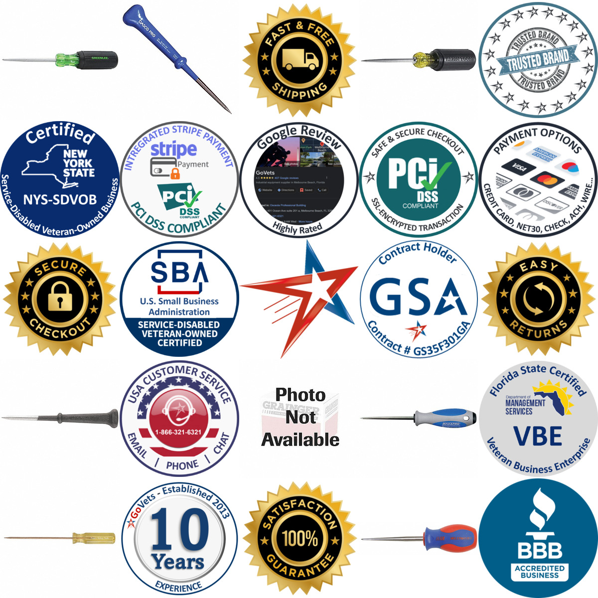 Millions of Products A selection of Scratch Awls products on GoVets