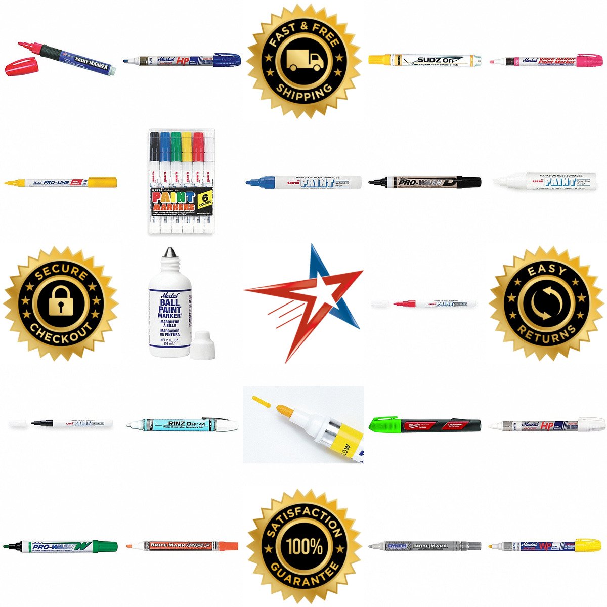 Millions of Products A selection of Paint Markers products on GoVets