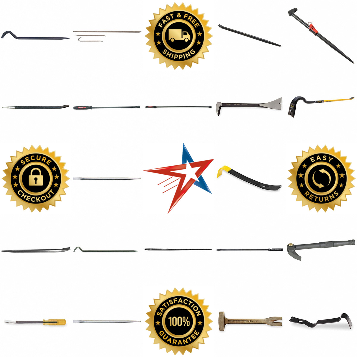 Millions of Products A selection of Nail Pullers Wrecking and Pry Bars products on GoVets