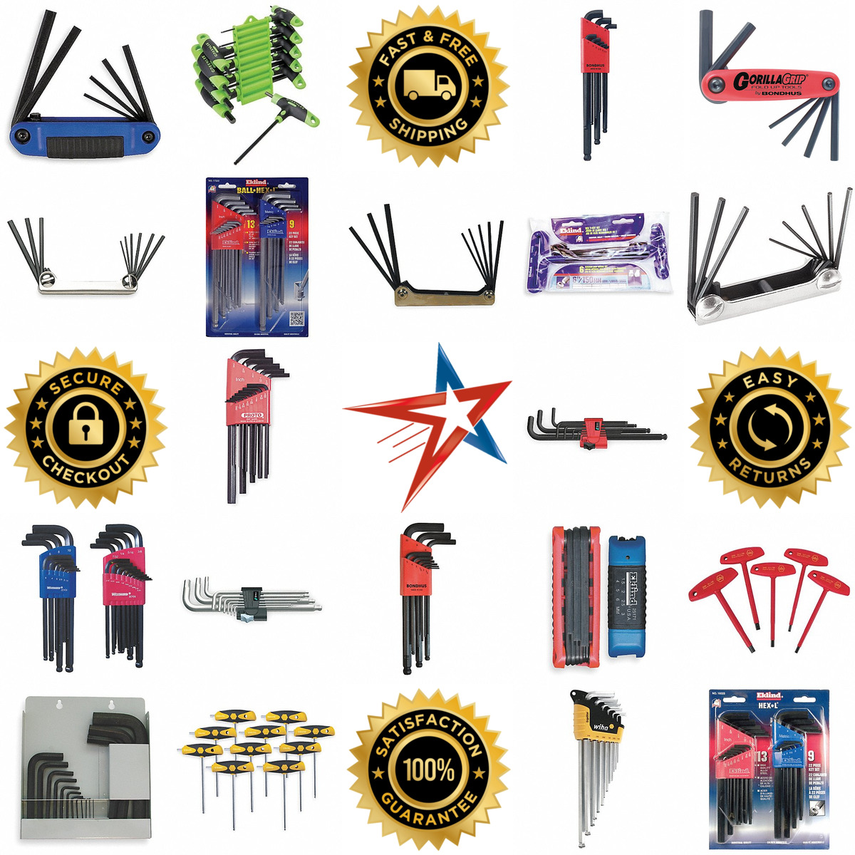 Millions of Products A selection of Hex Key Sets products on GoVets
