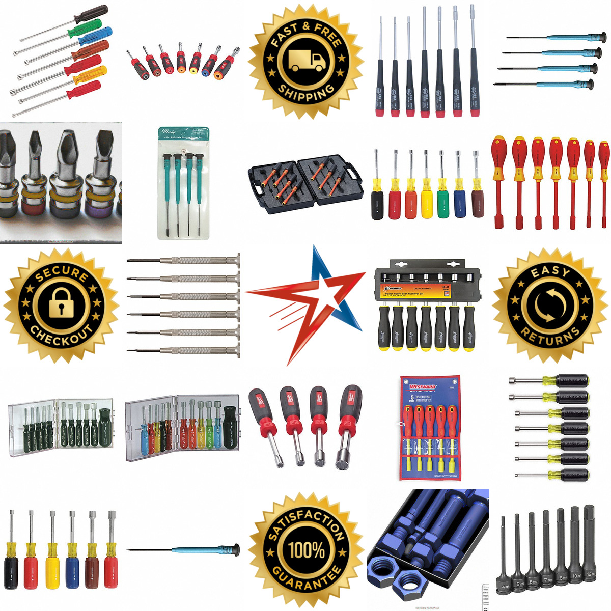 Millions of Products A selection of Nut Driver Sets products on GoVets