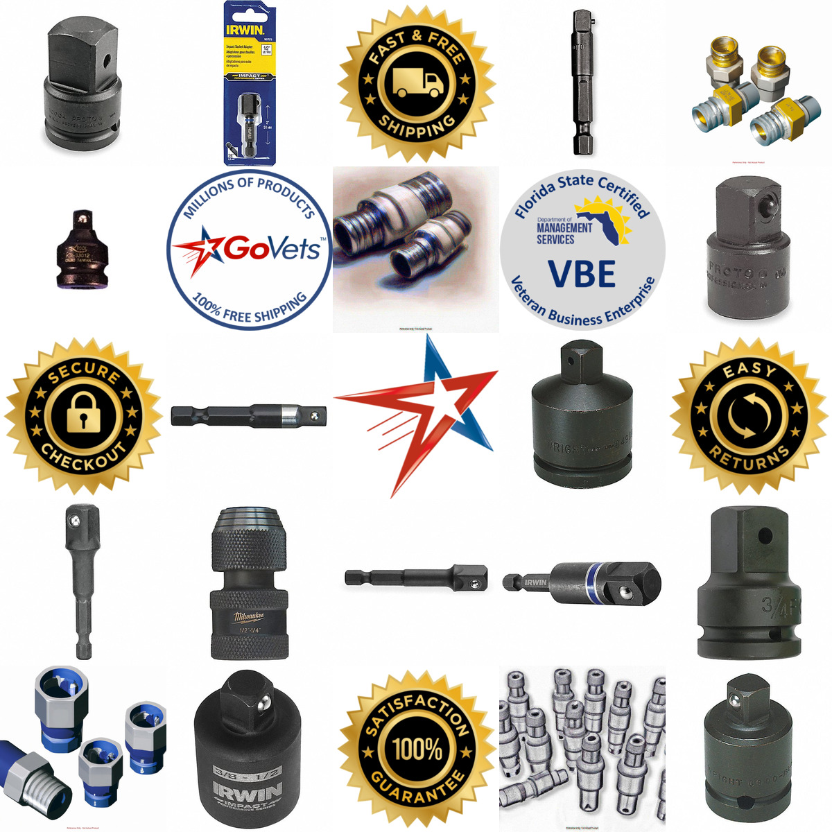 Millions of Products A selection of Impact Socket Adapters products on GoVets