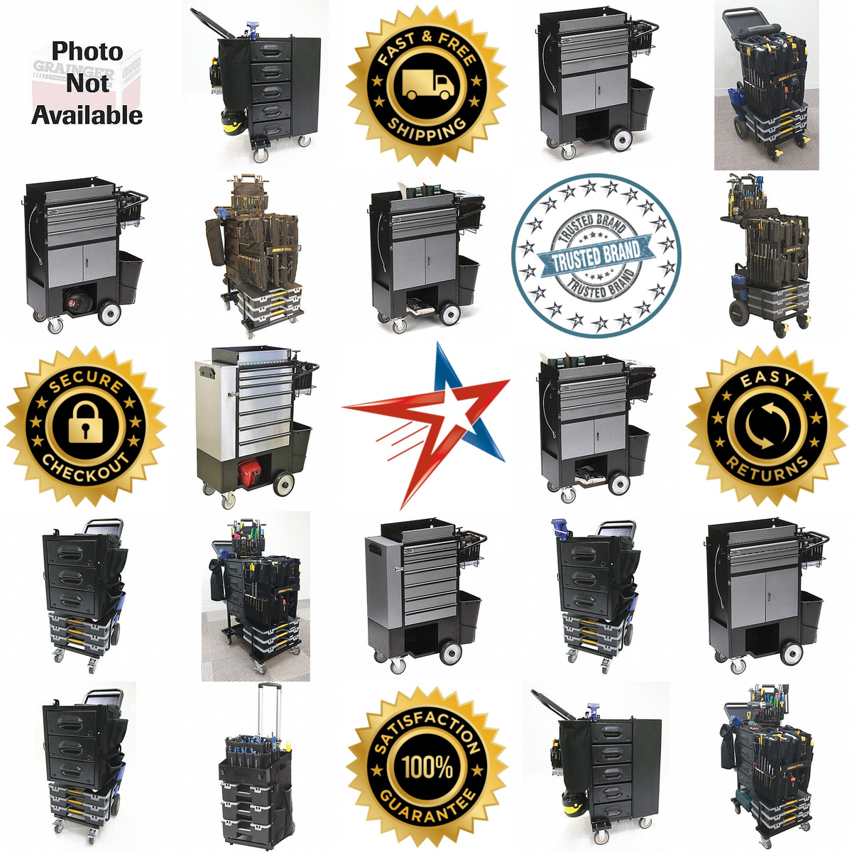Millions of Products A selection of Tool Equipped Utility Carts products on GoVets