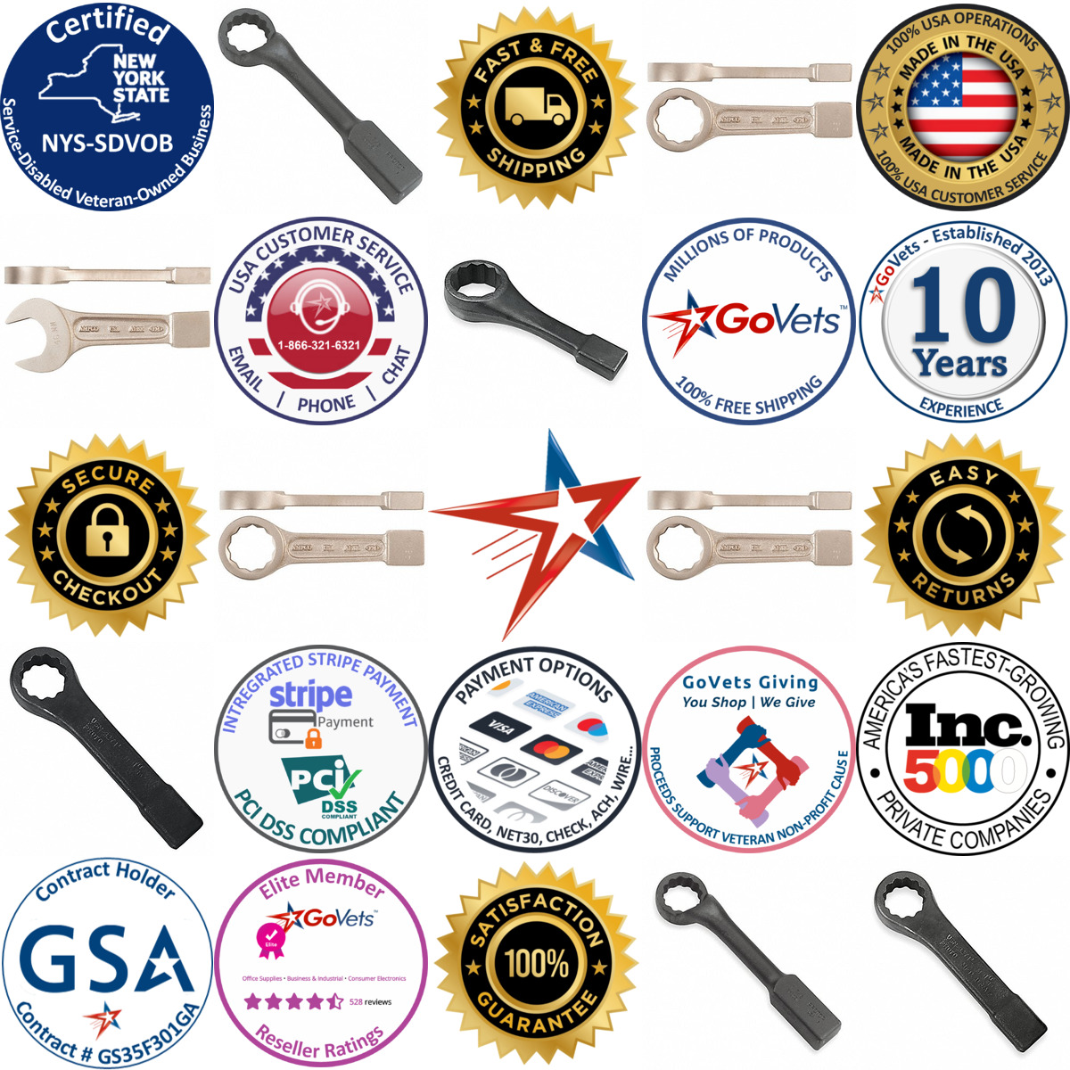 Millions of Products A selection of Striking and Slugging Wrenches products on GoVets