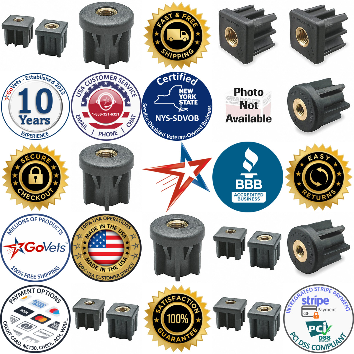 Millions of Products A selection of Tube End Leveling Mounts products on GoVets