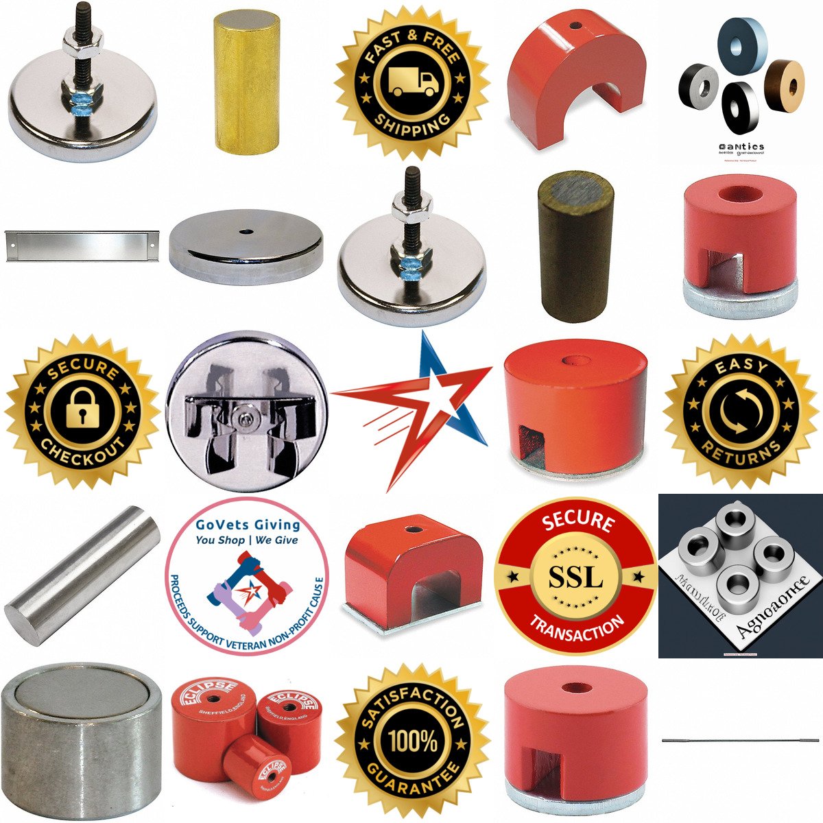 Millions of Products A selection of Alnico Magnets products on GoVets