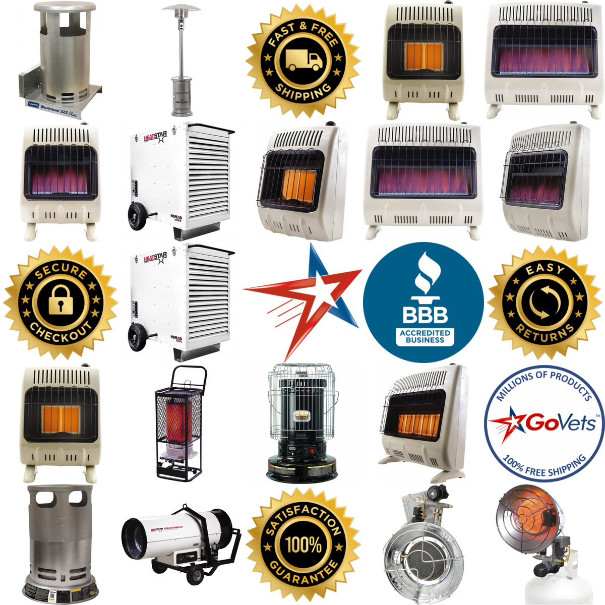 Millions of Products A selection of Fuel Radiant Heaters products on GoVets