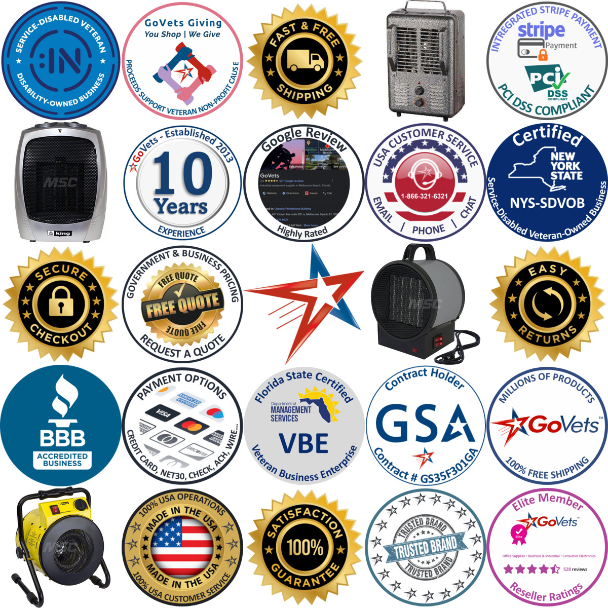 Millions of Products A selection of King Electric products on GoVets