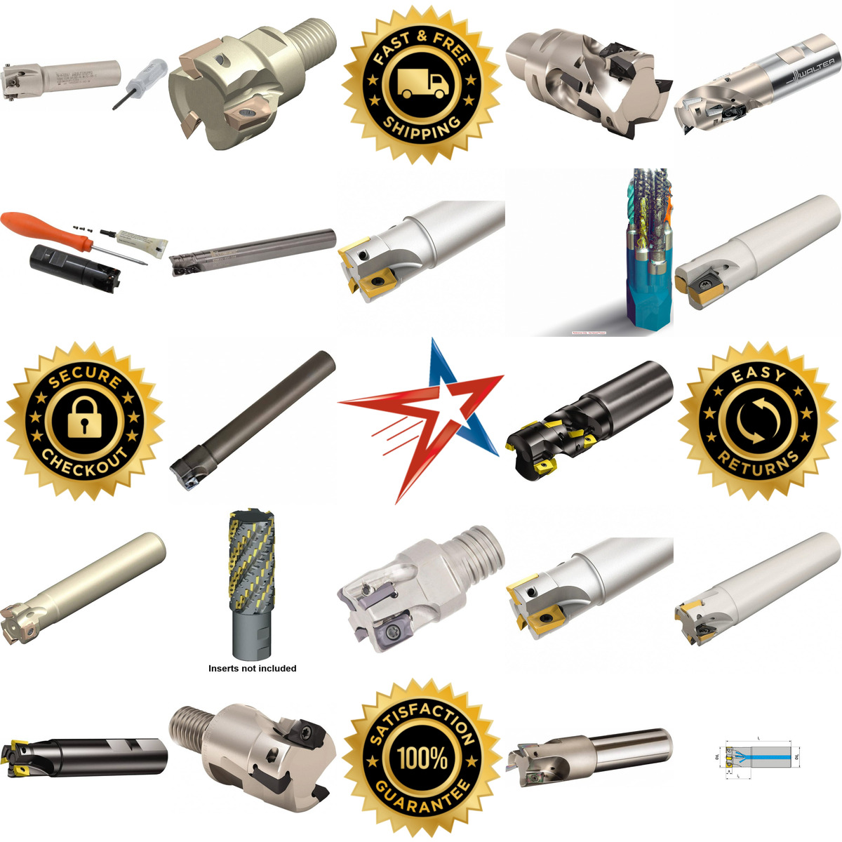 Millions of Products A selection of Indexable Square Shoulder End Mills products on GoVets