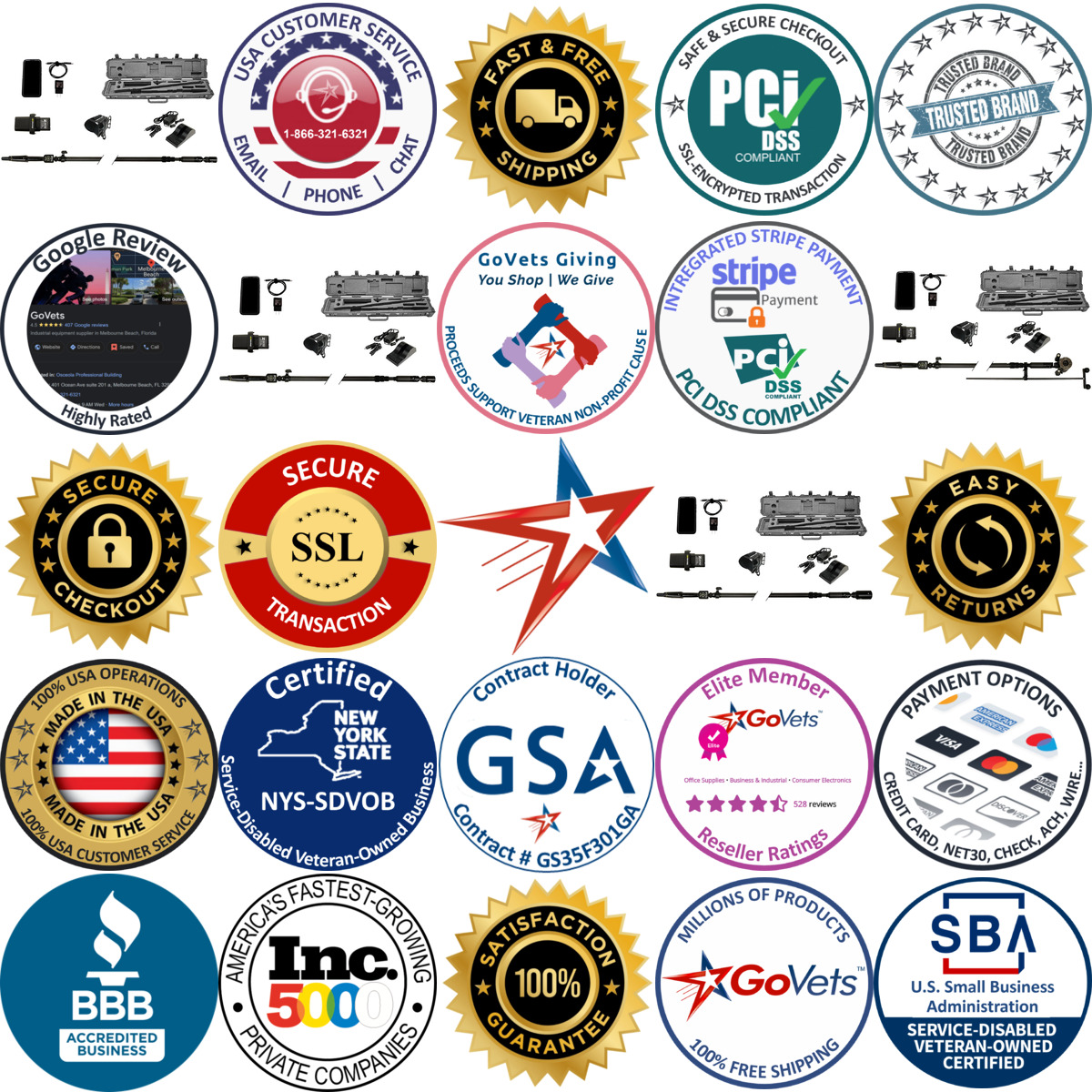 Millions of Products A selection of Inspection Camera Kits products on GoVets