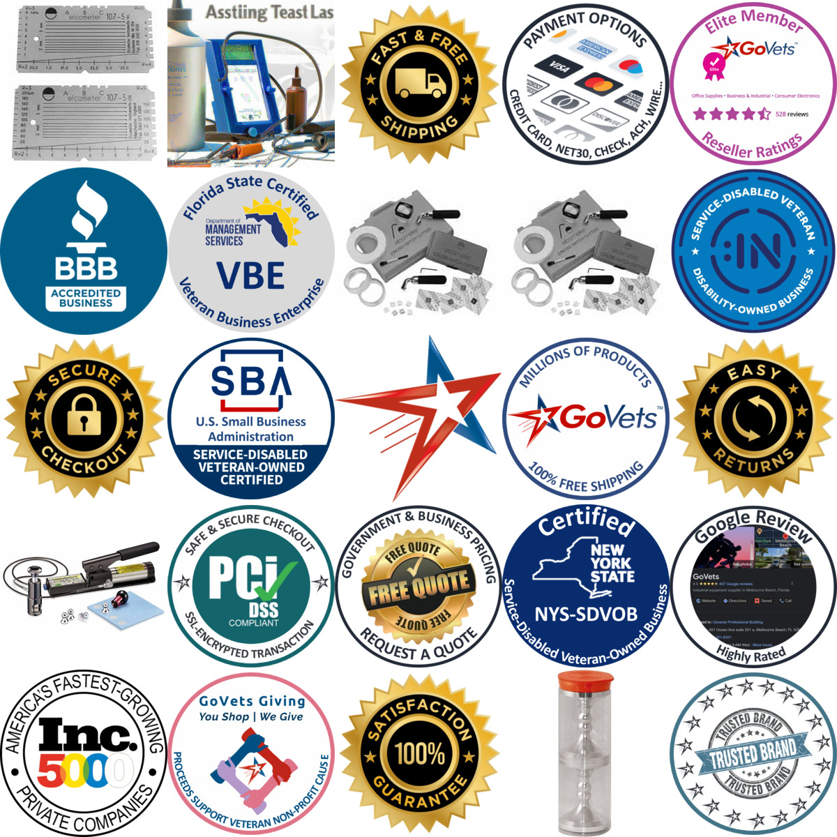Millions of Products A selection of Coating Adhesion Testers and Accessories products on GoVets