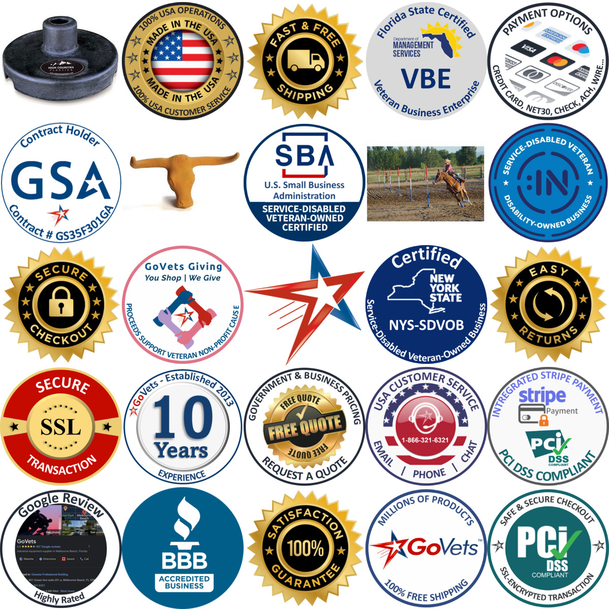 Millions of Products A selection of Horse Arena Equipment products on GoVets