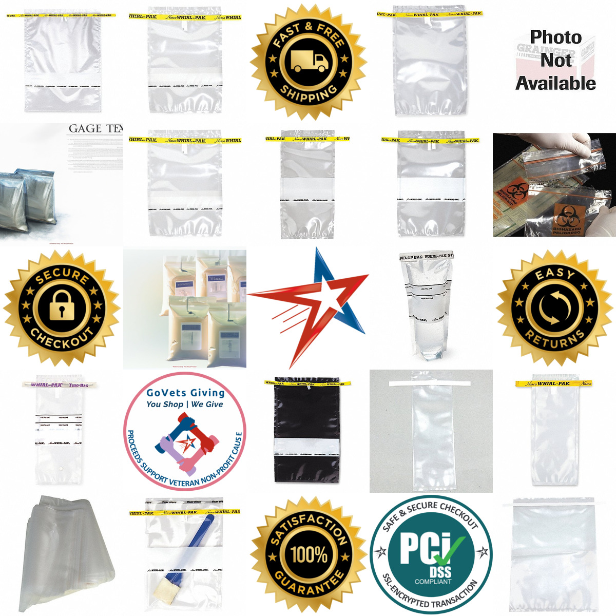 Millions of Products A selection of Sampling Bags products on GoVets