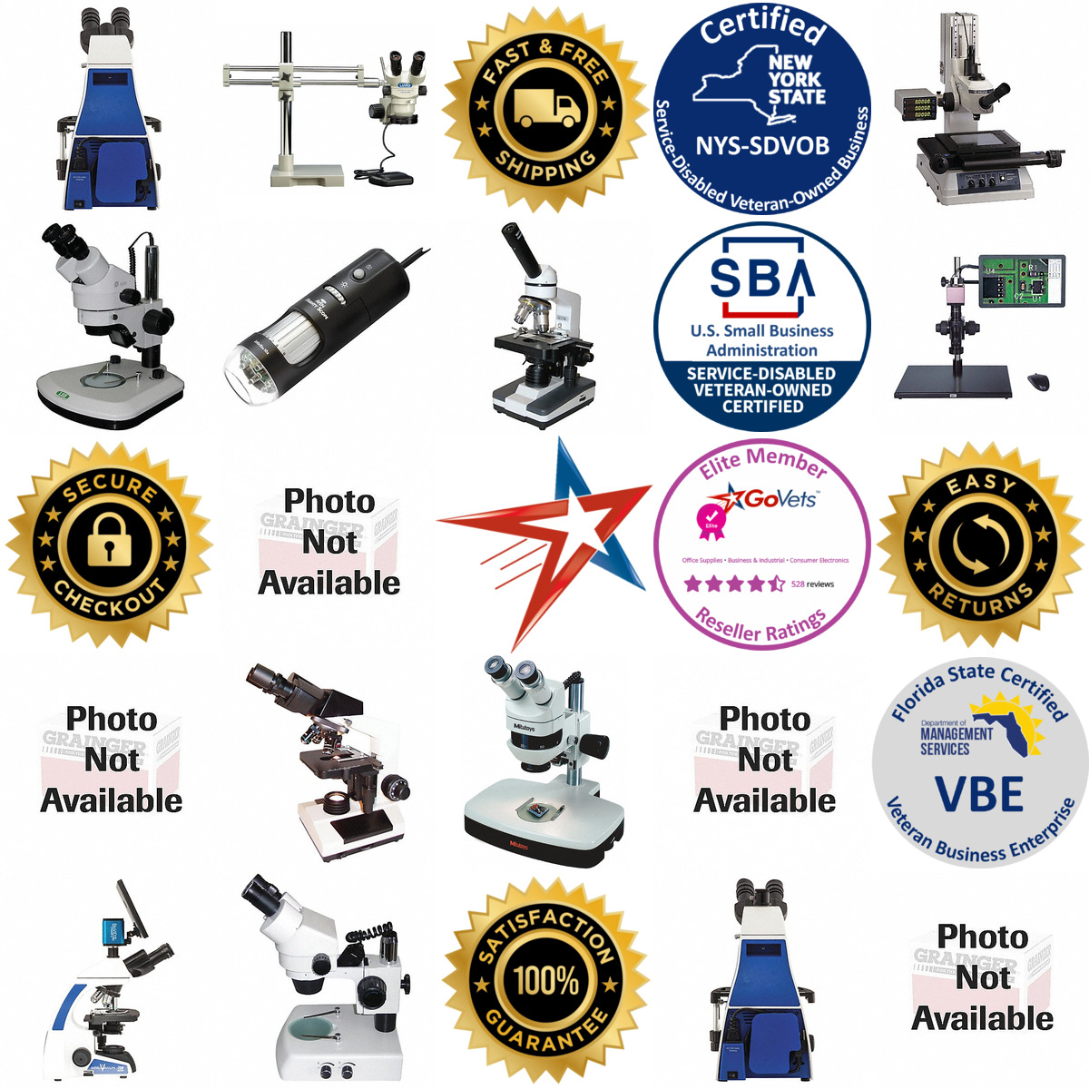Millions of Products A selection of Lab Microscopes products on GoVets