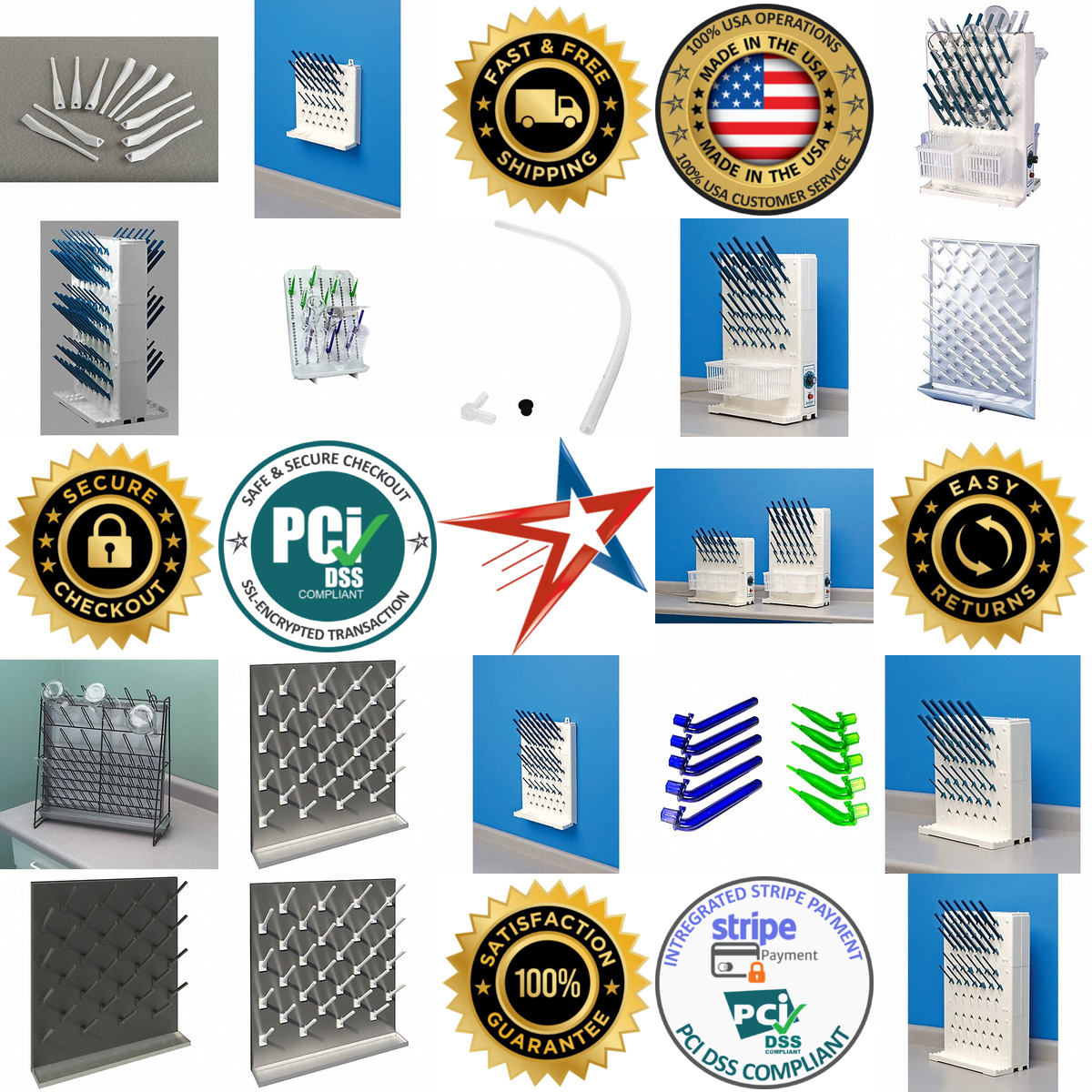 Millions of Products A selection of Laboratory Drying Racks products on GoVets