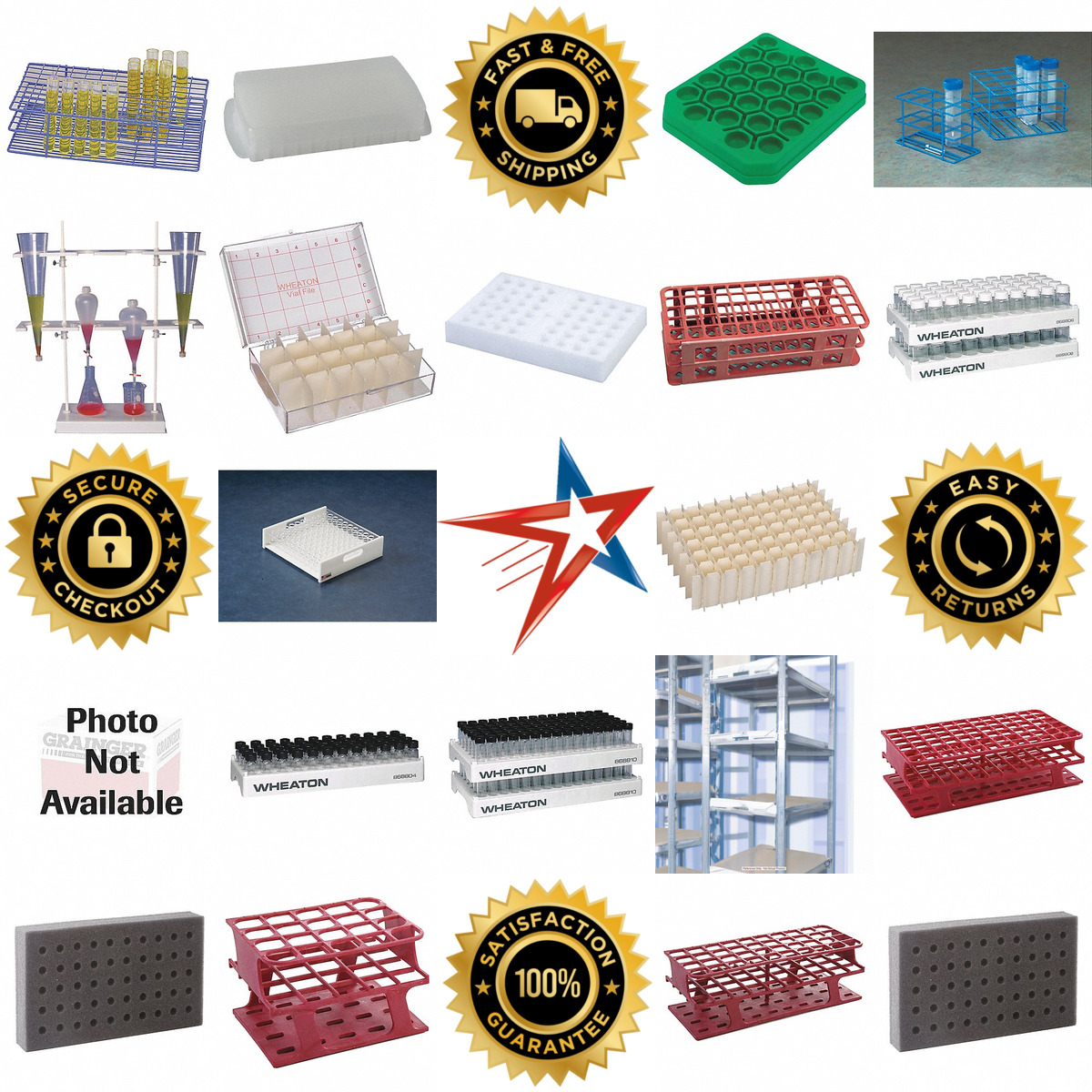 Millions of Products A selection of Laboratory Storage Racks products on GoVets