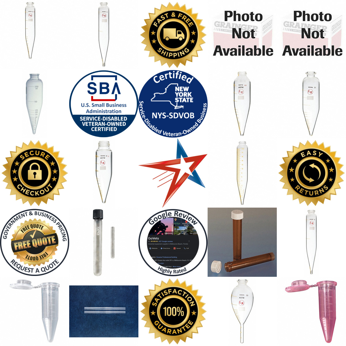 Millions of Products A selection of Centrifuge and Test Tubes products on GoVets