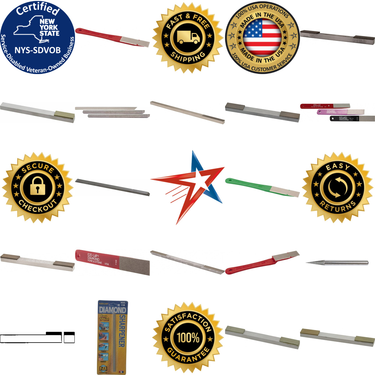 Millions of Products A selection of Diamond Hones products on GoVets