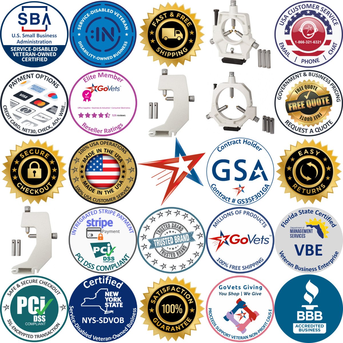 Millions of Products A selection of Clausing products on GoVets