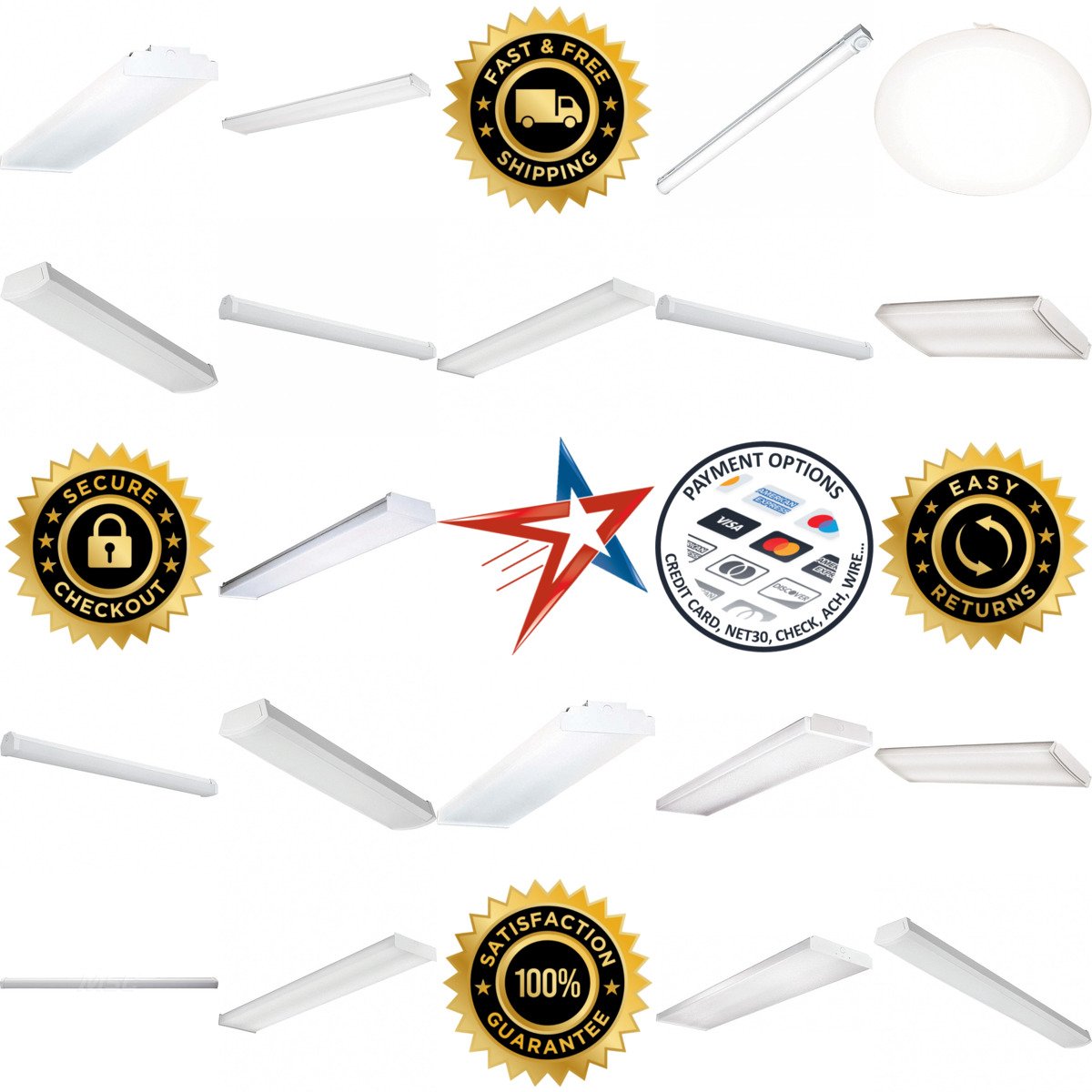 Millions of Products A selection of Wraparound Light Fixtures products on GoVets