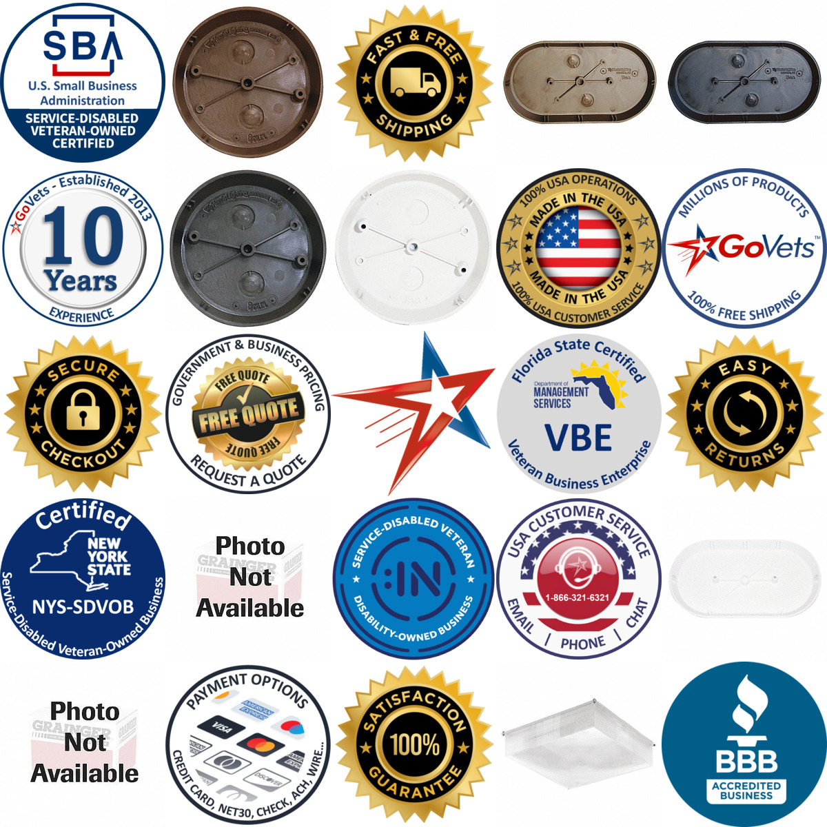 Millions of Products A selection of Parking Garage and Canopy Fixture Accessories products on GoVets