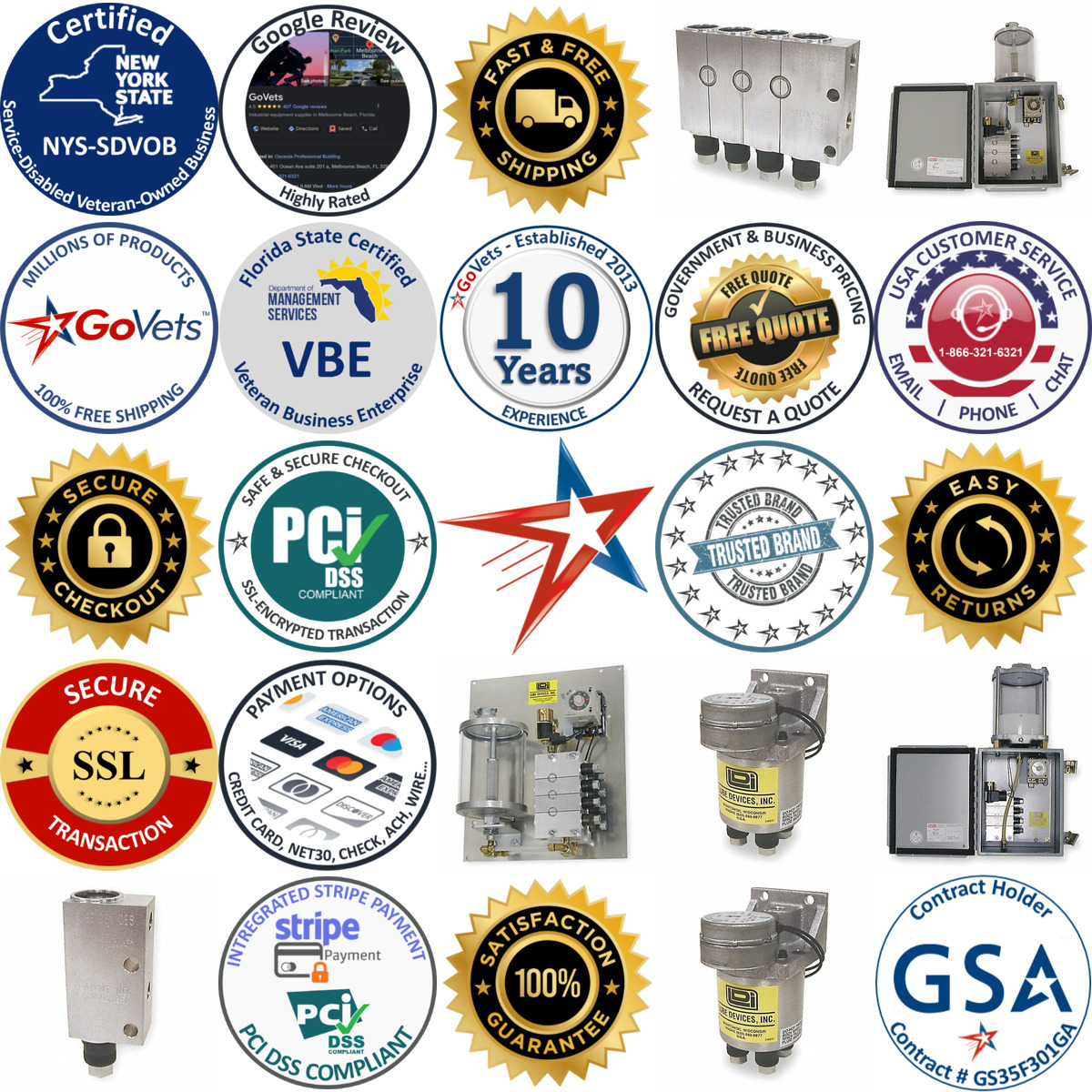 Millions of Products A selection of Precision Metering Lubrication Pumps products on GoVets