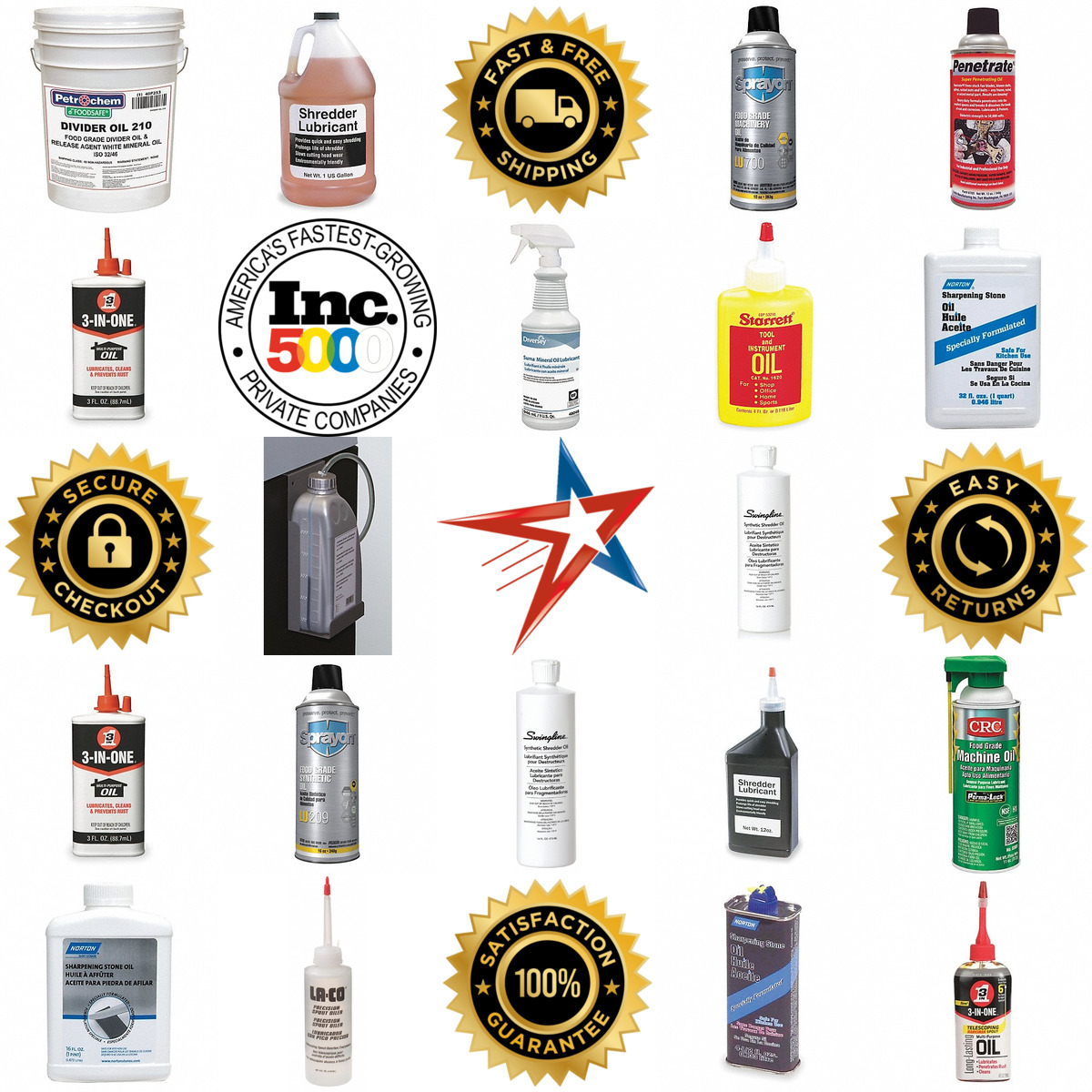 Millions of Products A selection of Machine Oil products on GoVets