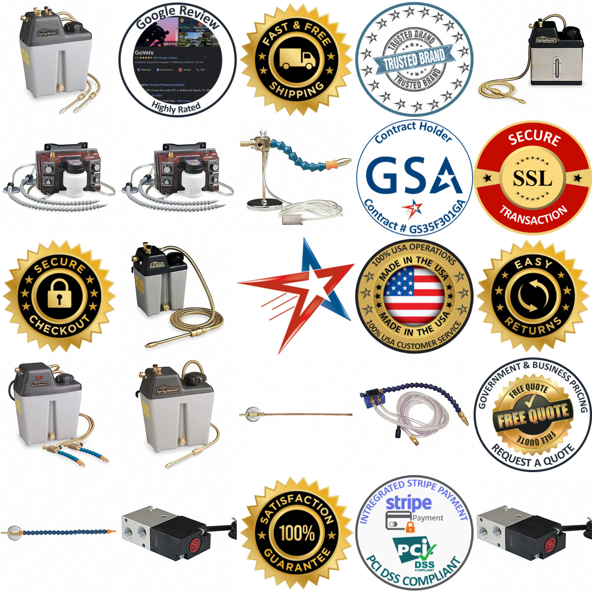 Millions of Products A selection of Mist Cooling Equipment products on GoVets