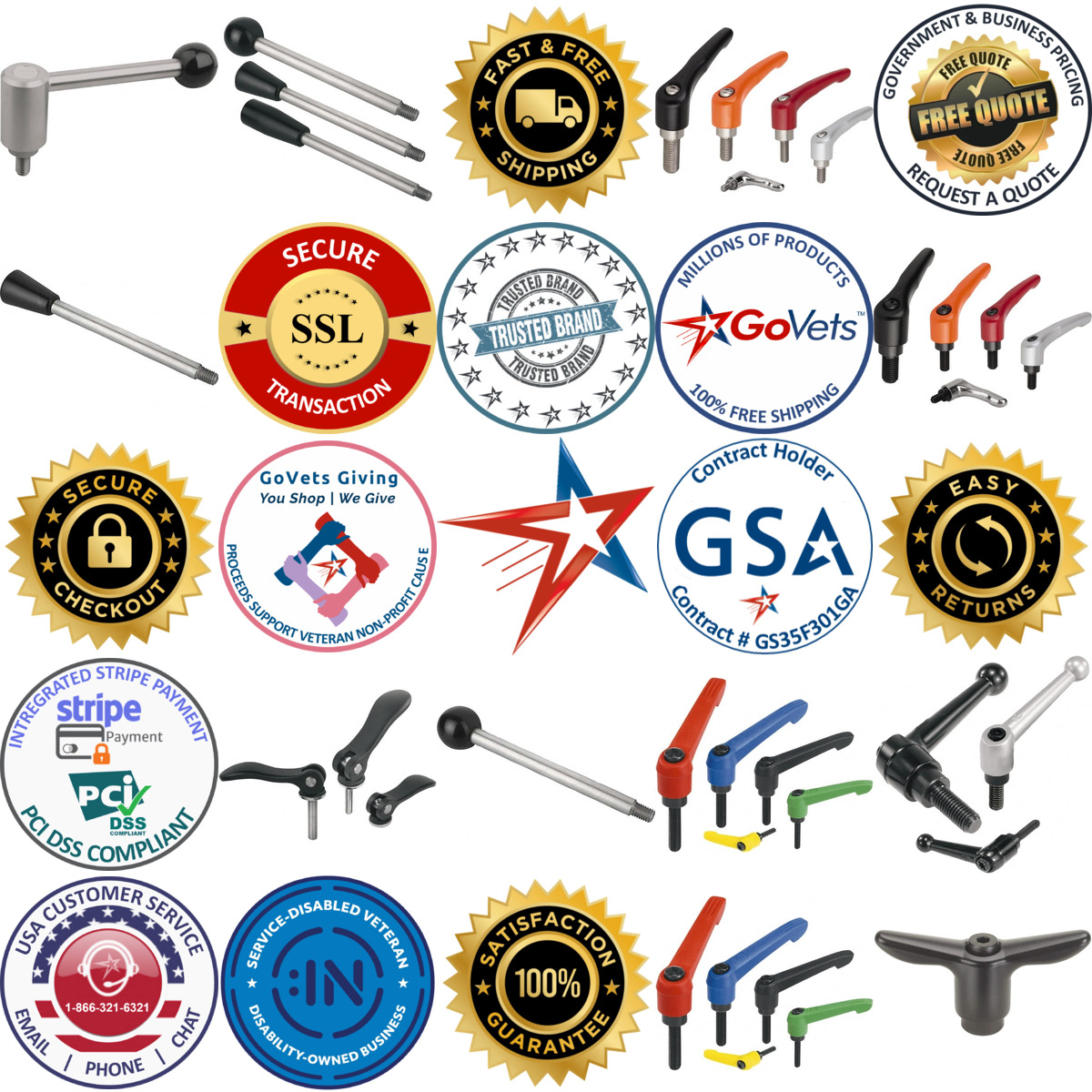 Millions of Products A selection of Levers and Handles products on GoVets