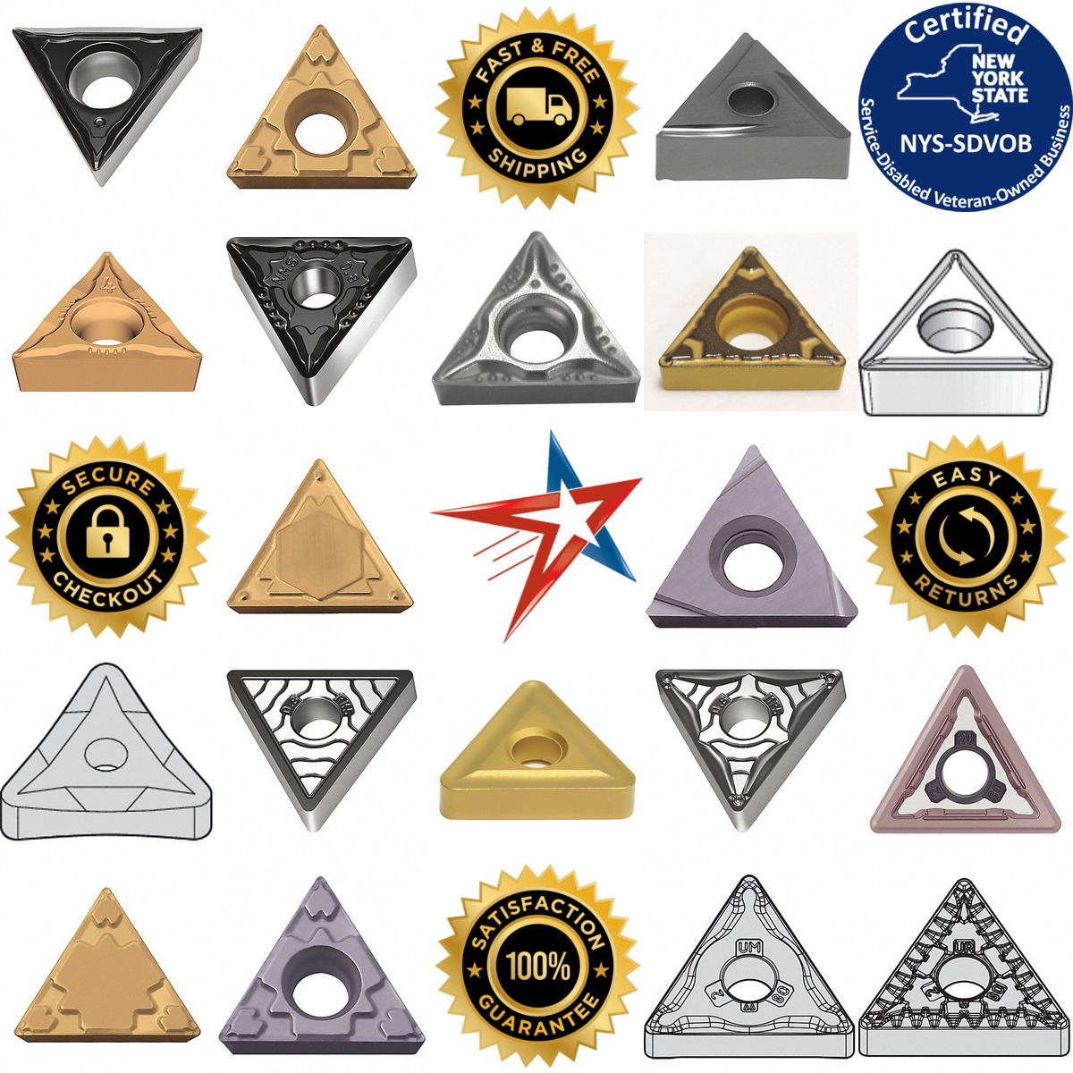 A selection of Triangle Turning Inserts products on GoVets