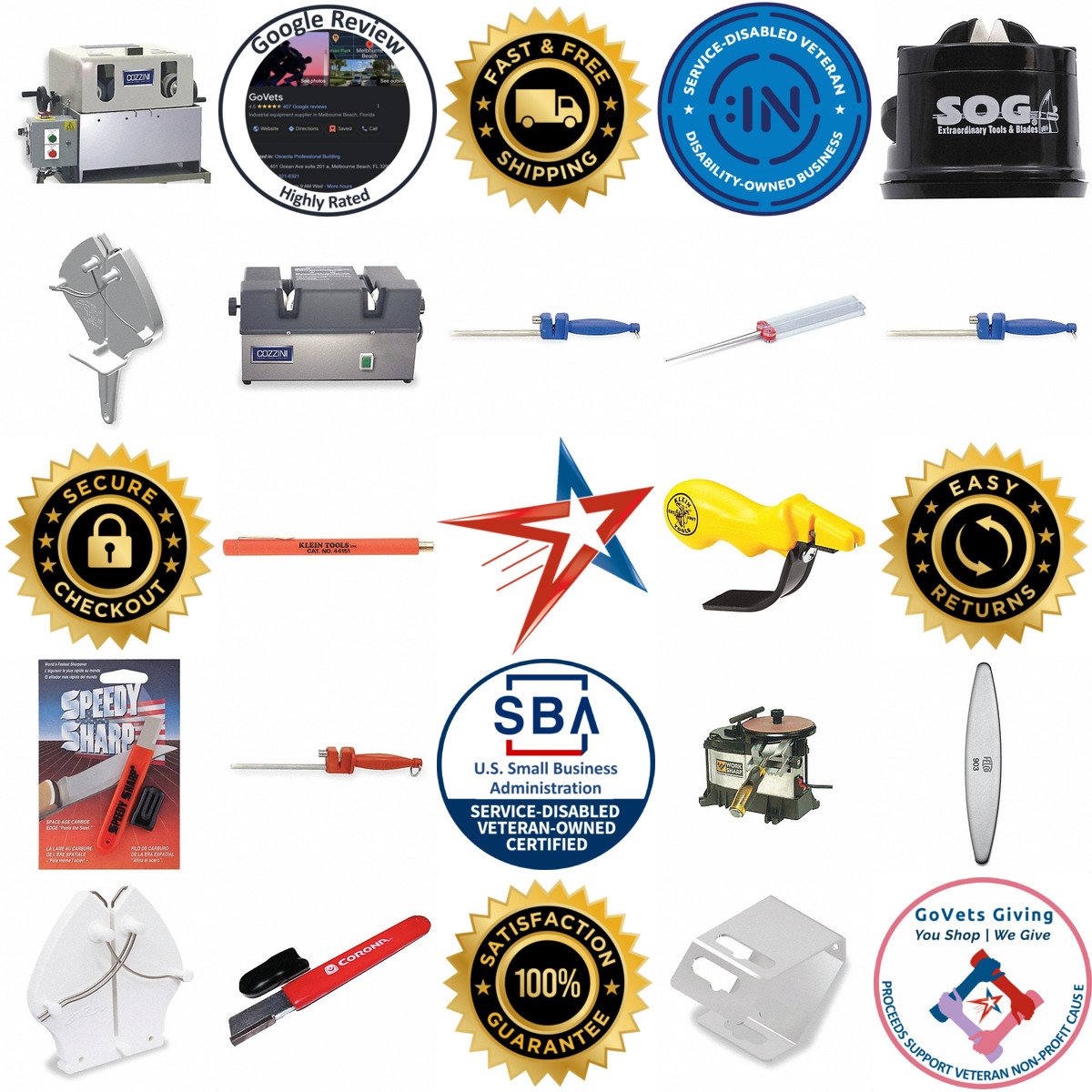 Millions of Products A selection of Knife and Blade Sharpening Machines products on GoVets