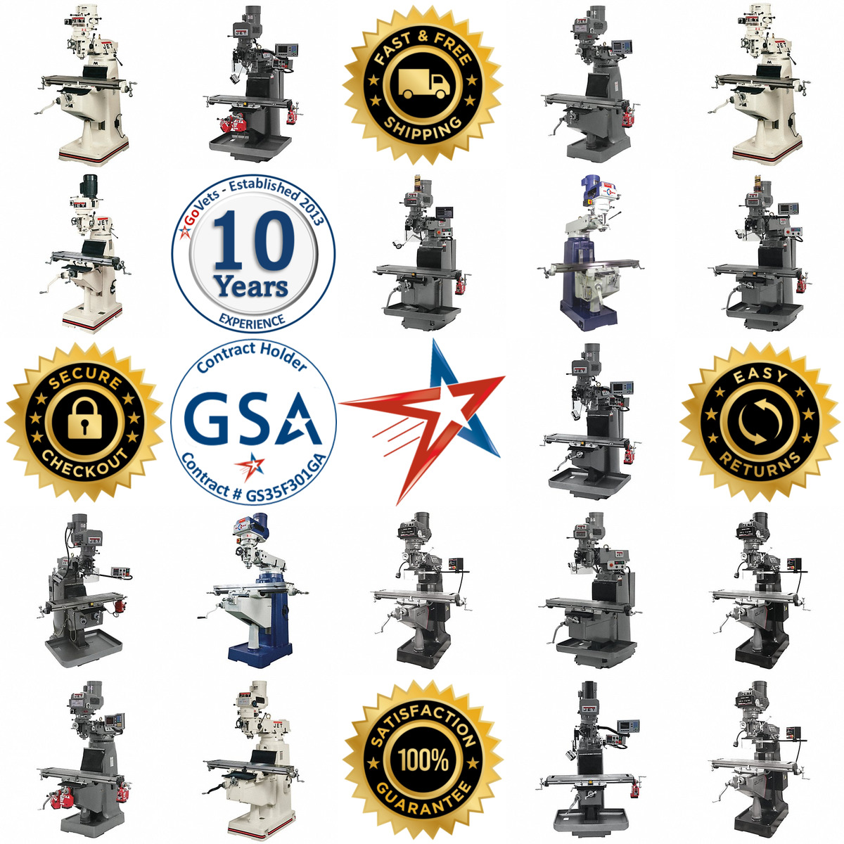 Millions of Products A selection of Knee and Column Milling Machines products on GoVets