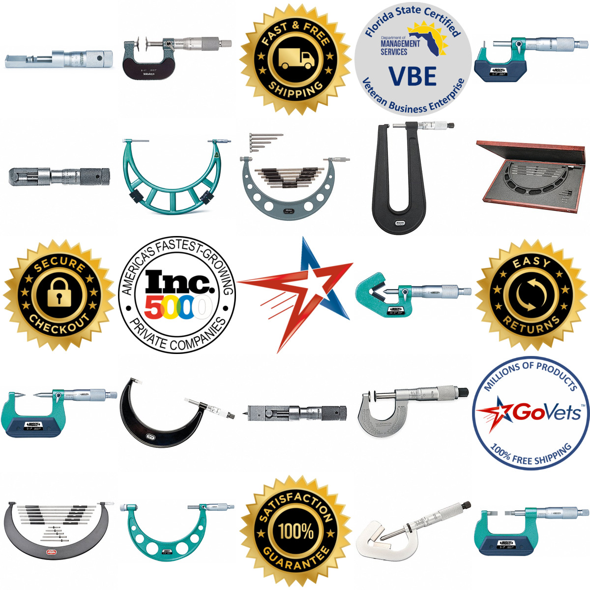 Millions of Products A selection of Mechanical Specialty Micrometers products on GoVets