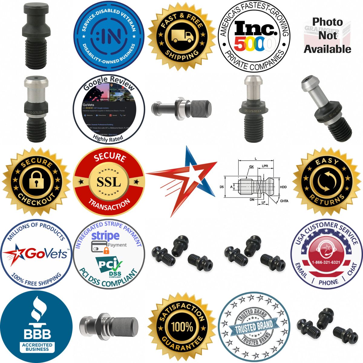 Millions of Products A selection of Retention Knobs products on GoVets