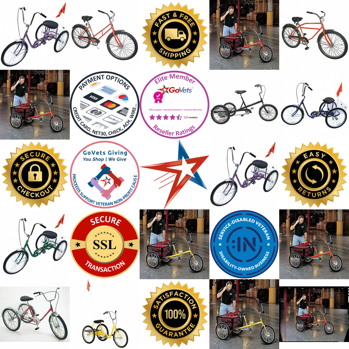Millions of Products A selection of Bicycles products on GoVets