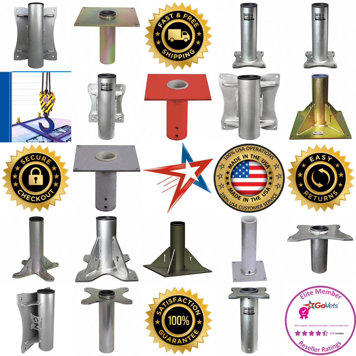 Millions of Products A selection of Davit Crane Mounting Bases products on GoVets