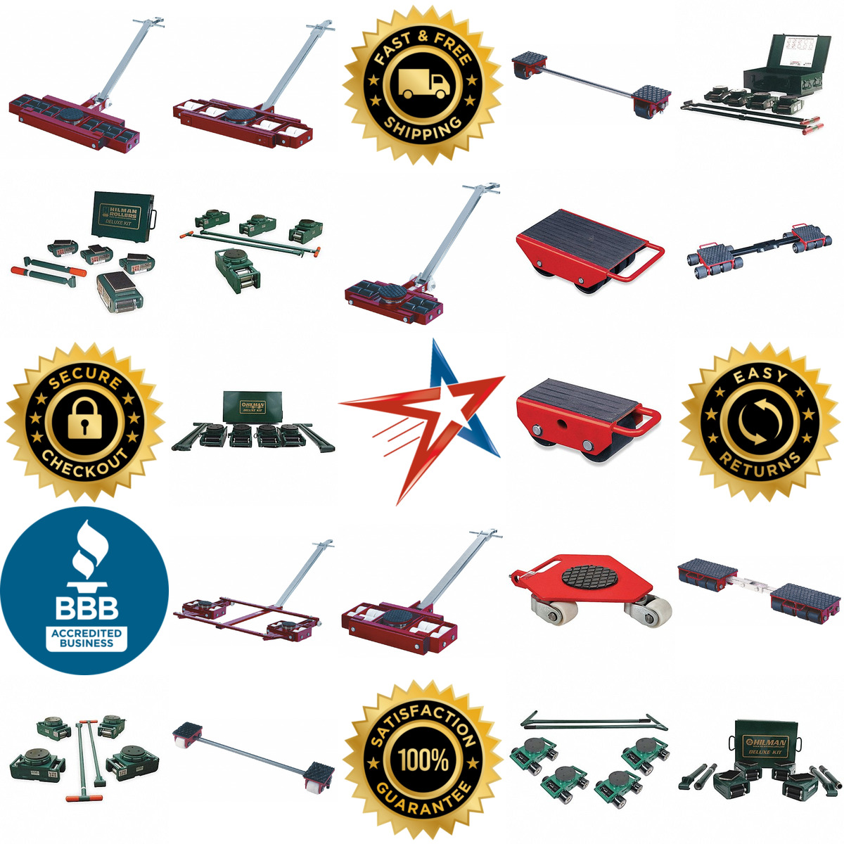 Millions of Products A selection of Machine Skates and Rollers products on GoVets