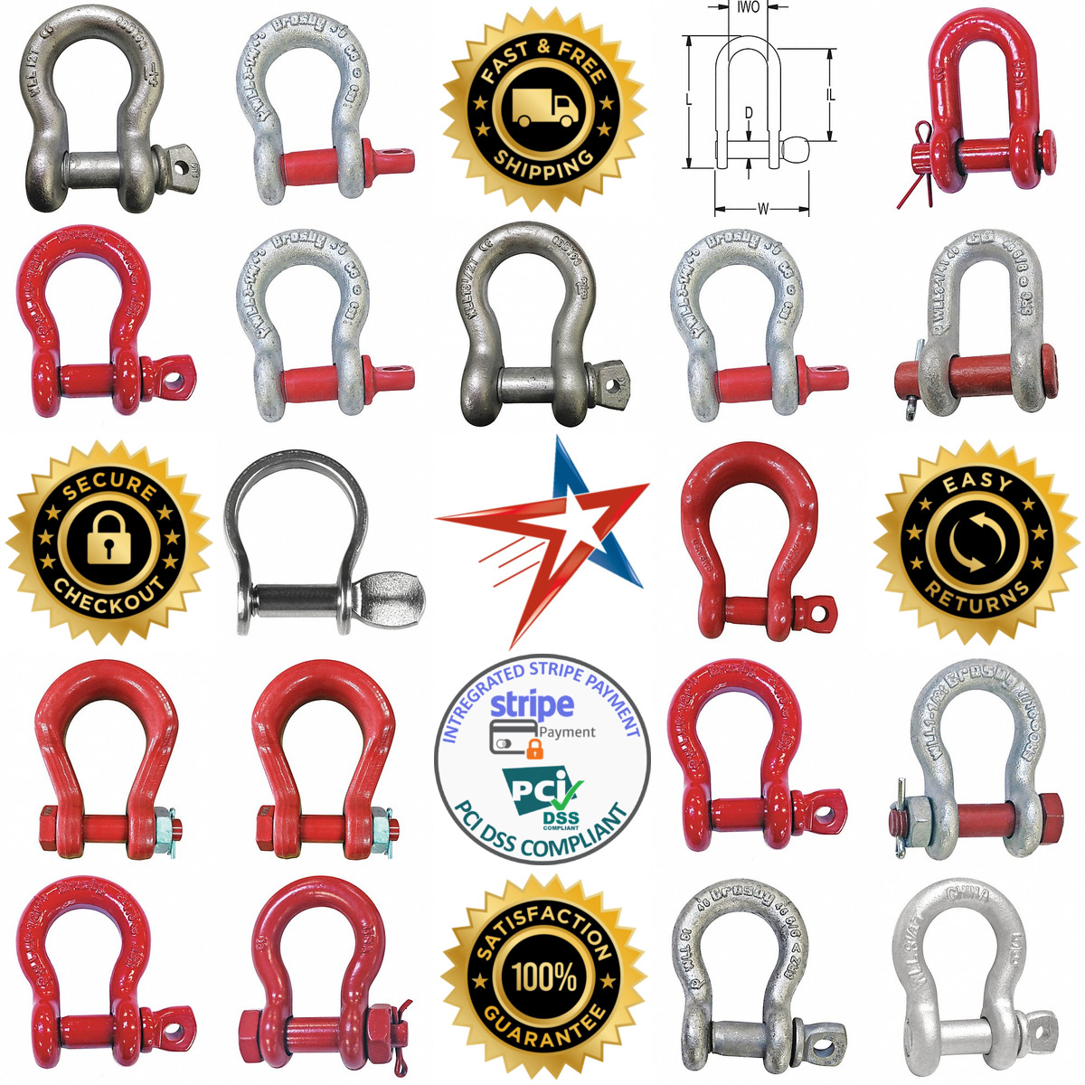 Millions of Products A selection of Metal Shackles products on GoVets