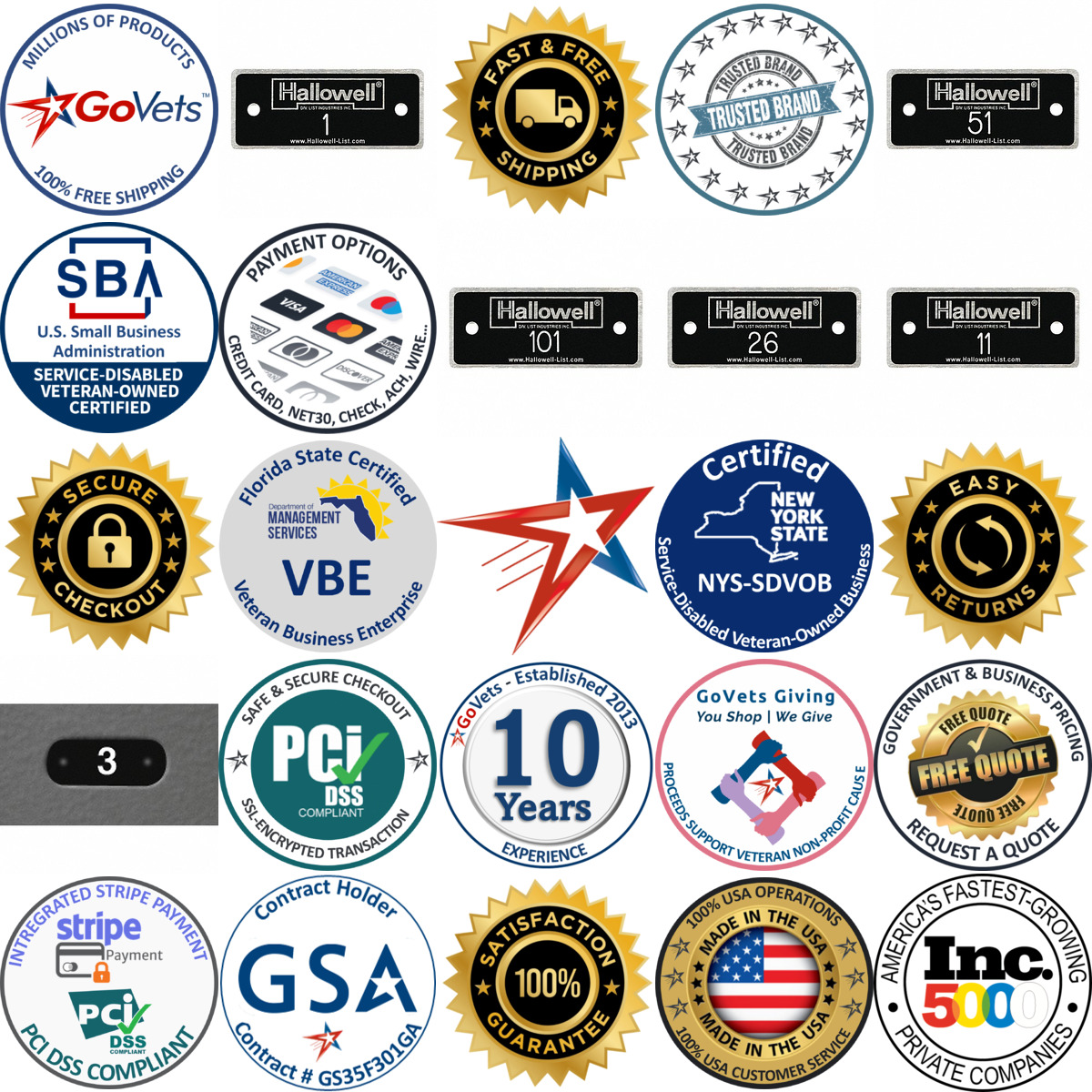Millions of Products A selection of Locker Number Plates products on GoVets