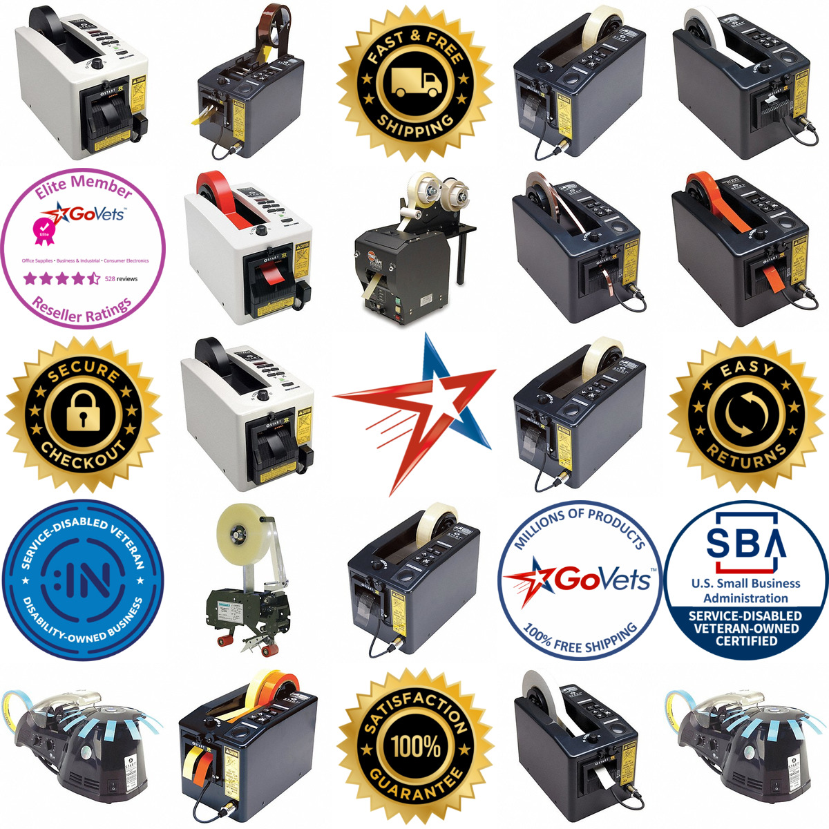 Millions of Products A selection of Packaging Tape Dispensing Machines products on GoVets