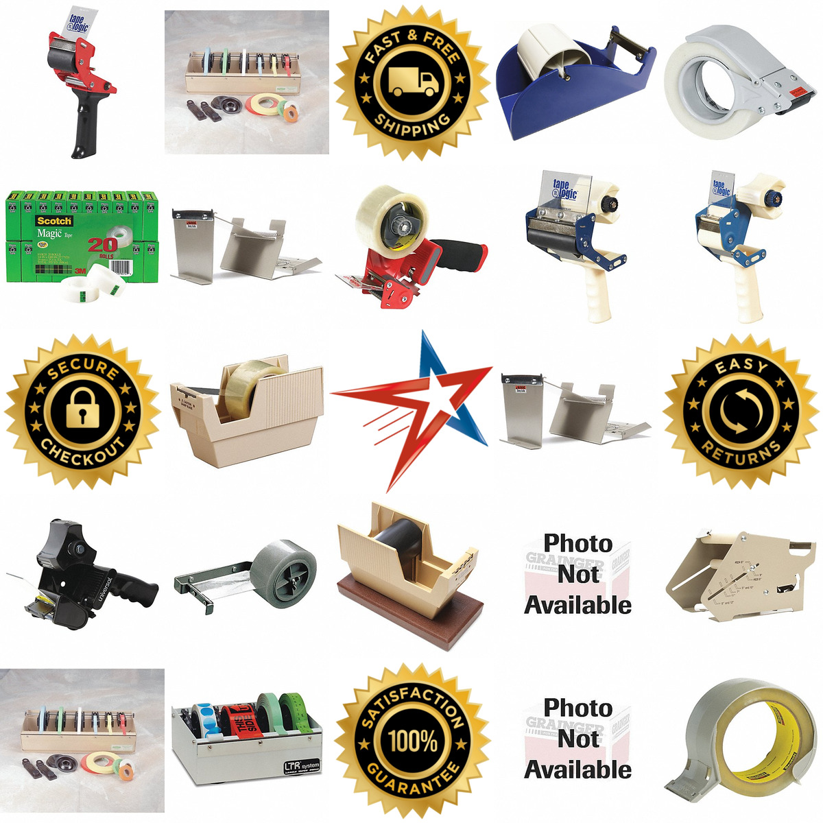 Millions of Products A selection of Tabletop Tape Dispensers products on GoVets