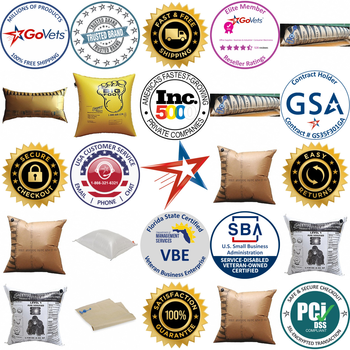Millions of Products A selection of Dunnage Bags products on GoVets