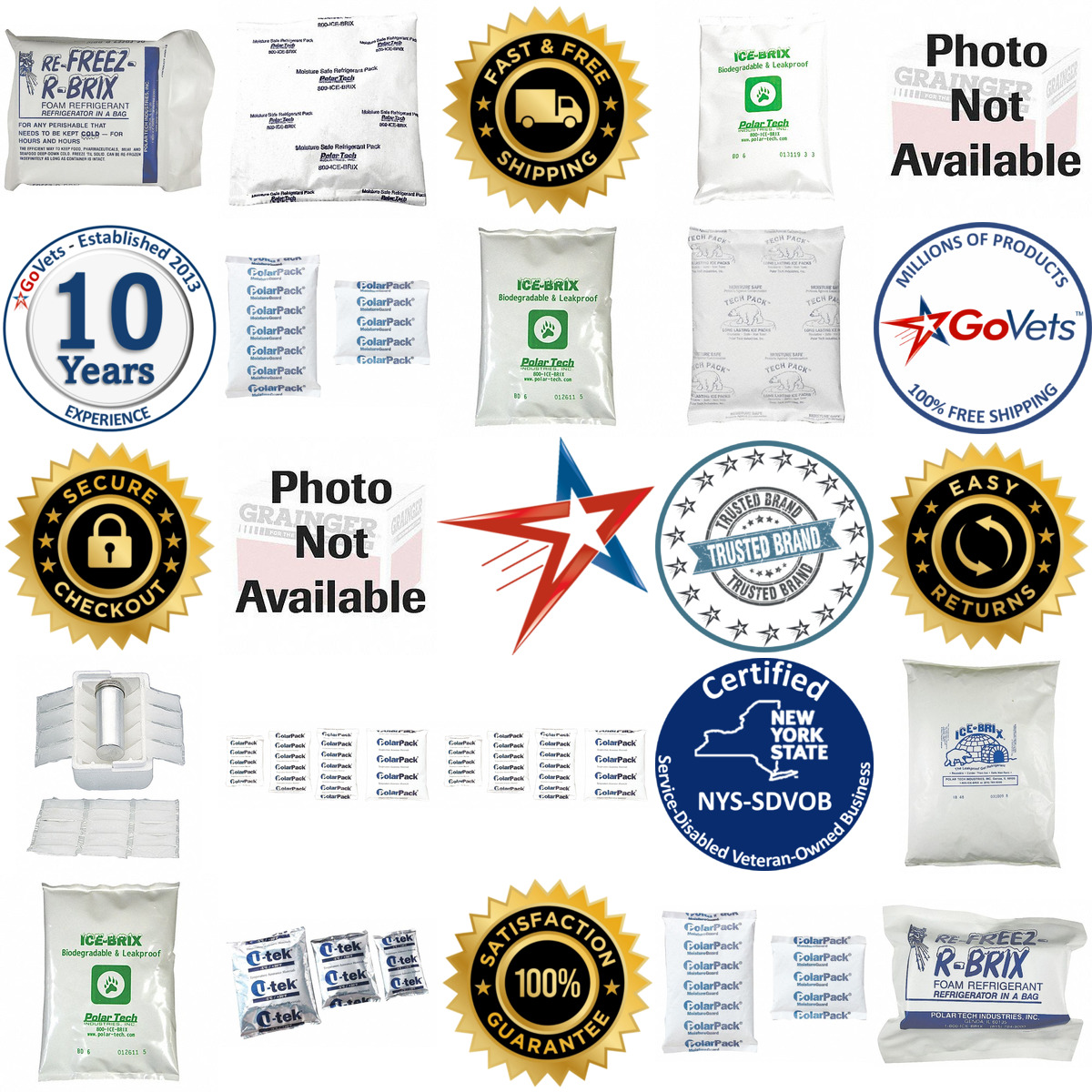 Millions of Products A selection of Shipping Cold Packs products on GoVets