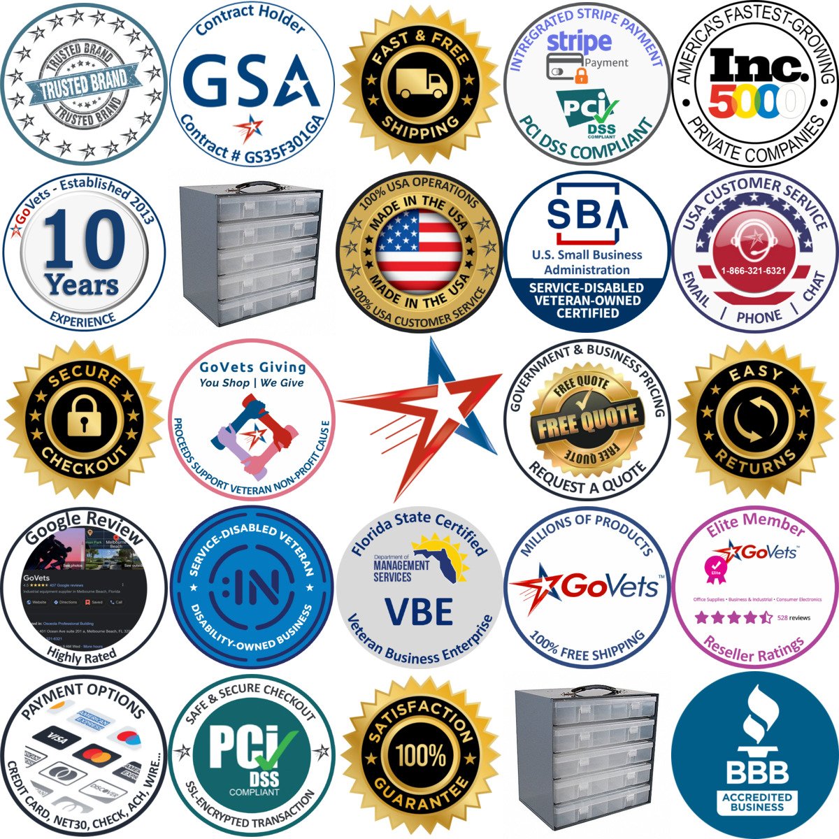Millions of Products A selection of Small Parts Storage System Racks products on GoVets