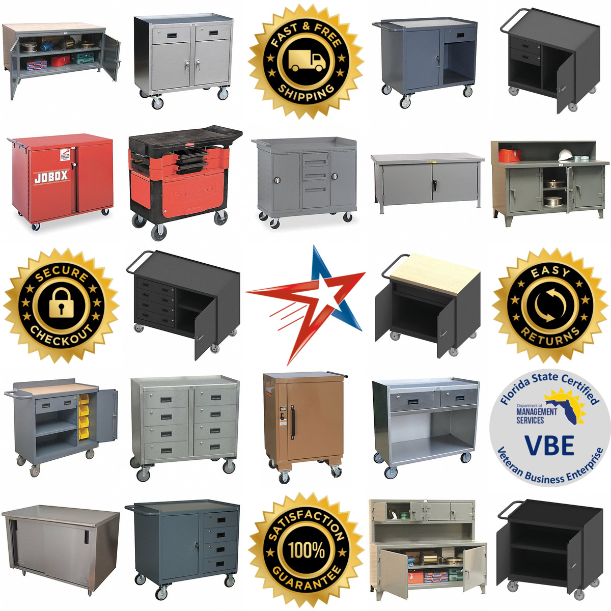Millions of Products A selection of Cabinet Benches products on GoVets