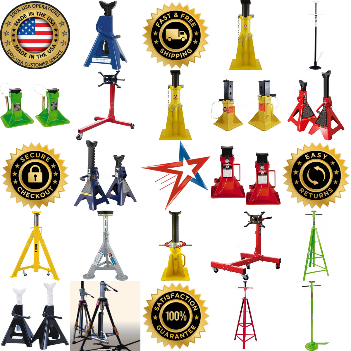 Millions of Products A selection of Jack Stands and Tripods products on GoVets