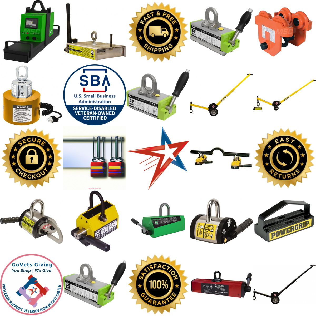 Millions of Products A selection of Lift Magnets products on GoVets