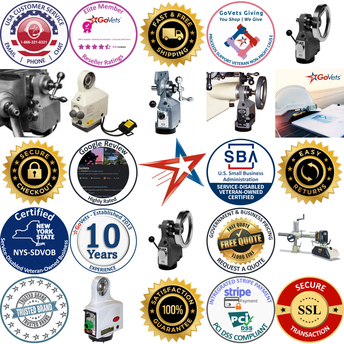 Millions of Products A selection of Milling Machine Power Feeds products on GoVets